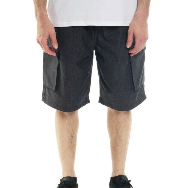 YAGO Men's Elastic Waist Drawstring Relaxed Fit Plaid Cargo Shorts S-5XL CL3B