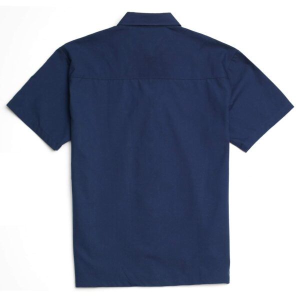 Alternative view of YAGO Men's Casual Plaid Short Sleeve Woven Button Down Shirt Navy Blue I2